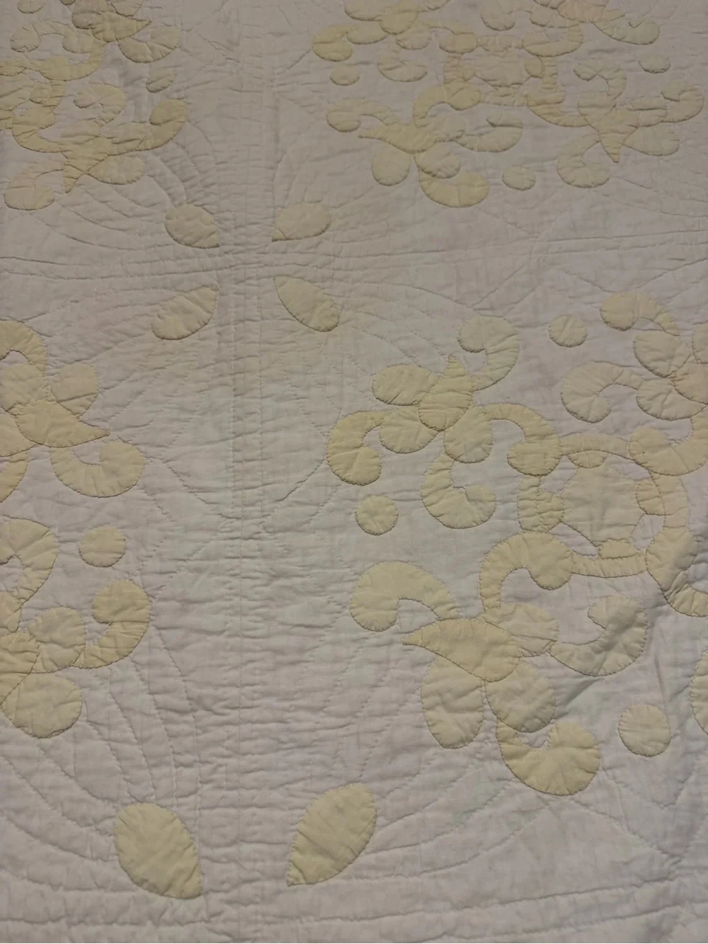 Lot of 2 vintage butter yellow cotton quilts 78 x 80